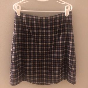 RARE John Galt Purple and Brown Mid Cara Skirt